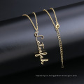 Collar colgante colgante de acero inoxidable vertical shangjie OEM Collar de joyas de cadena